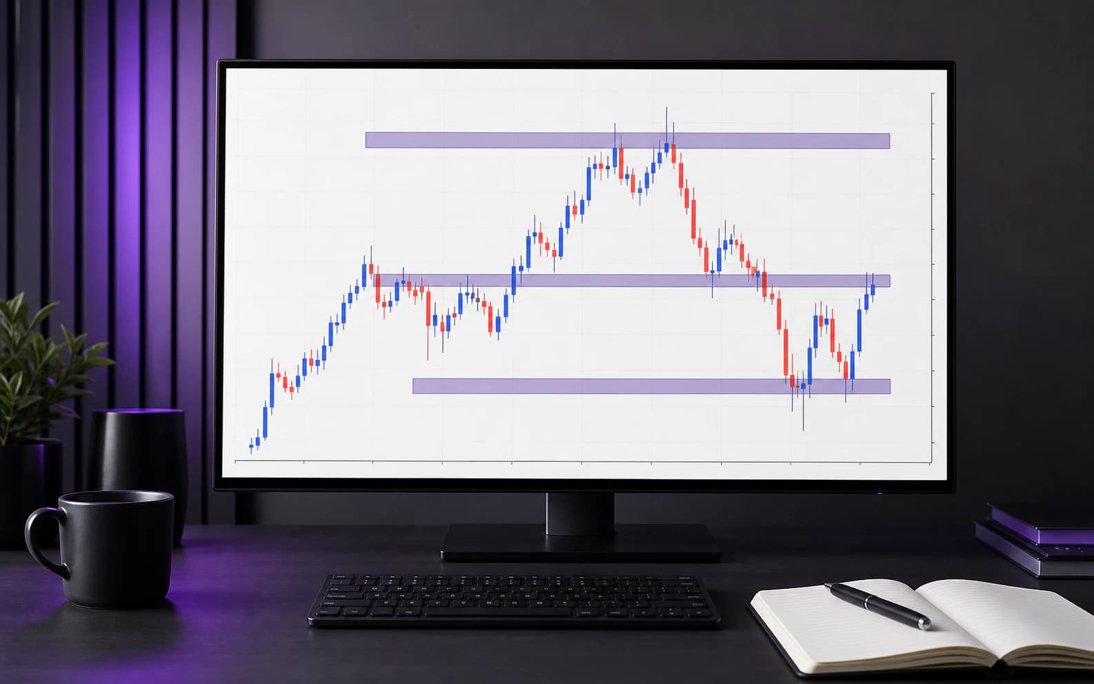 Support dan Resistance: Menandai Level Tanpa Memenuhi Grafik